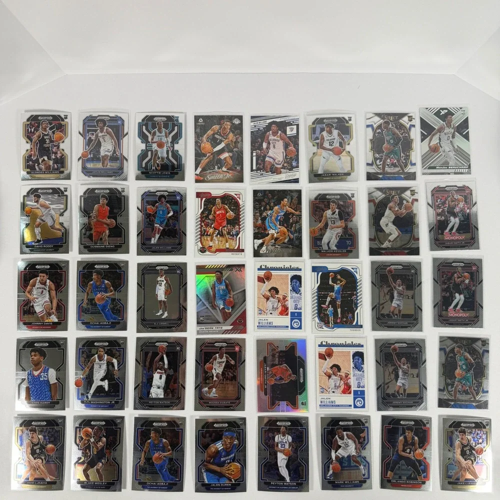 393 NBA Rookie Card Lot Panini Prizm Optic Select Mosaic Banchero Holmgren Smith